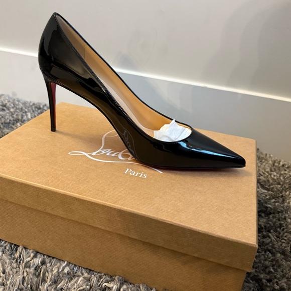 41 Patent Black Kate 85 Christian Louboutin Paris Shoes - Picture 4 of 4